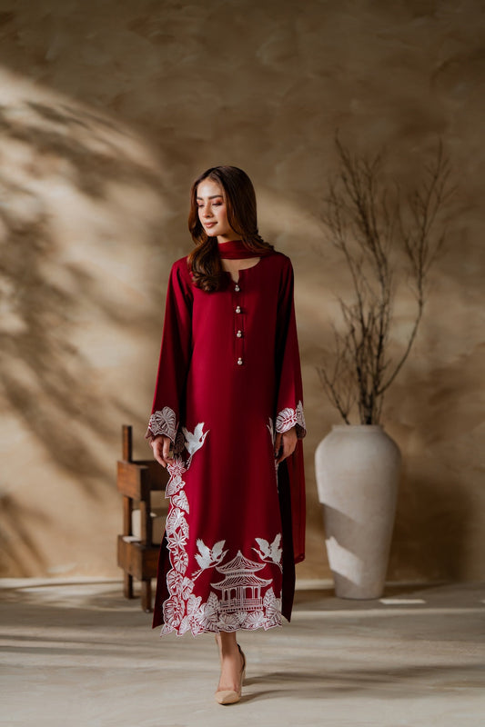 NF-732 Mirana Luxury EmbroideredDanak 2PC