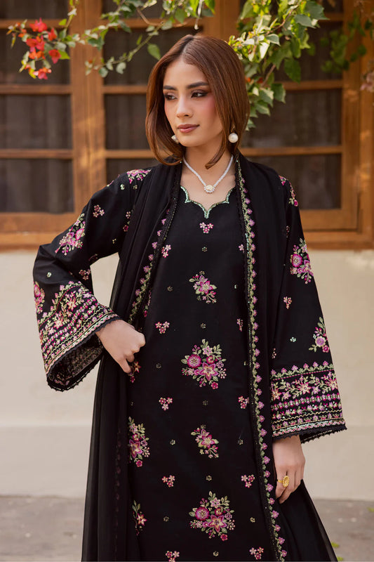 NF-819 Batik Most Demand Embroidered Lawn 3PC