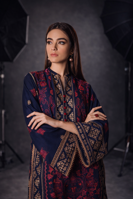 NF-415 Bareeze Luxury Partywear Embroidered Danak 2PC