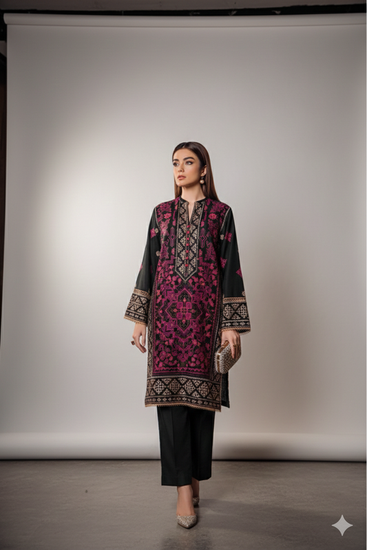 NF-516 Bareeze Luxury Embroidered Danak 2PC