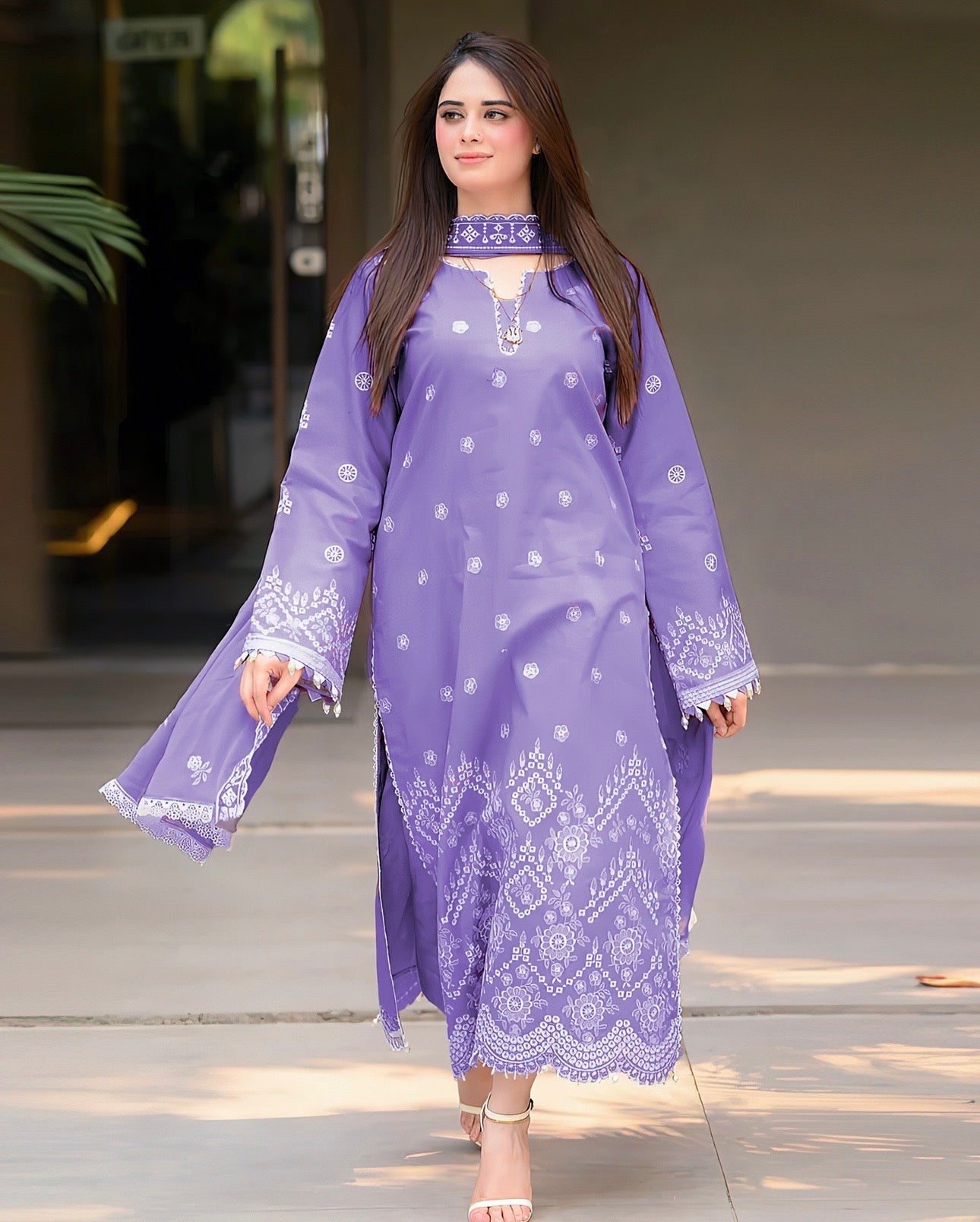 NF-307 Libas by Umza Luxury Chickenkari Lawn 2PC