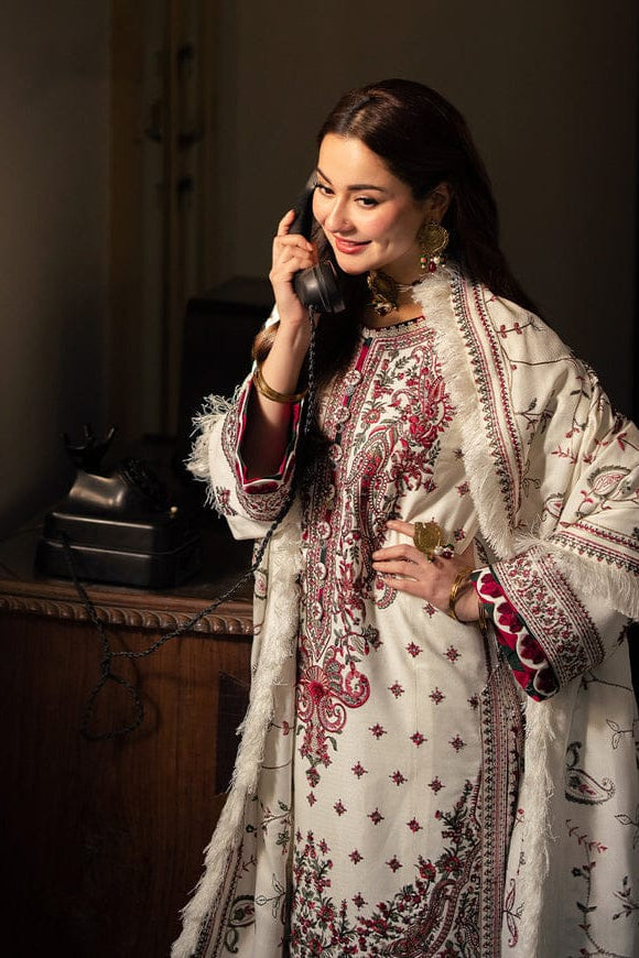 NF-322 Asim jofa Luxury Partywear Embroidered 3PC