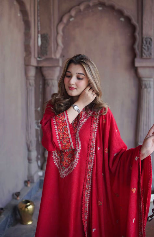 NF-756 Aneelas Winter Luxury Embroidered 3PC