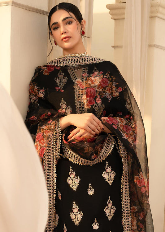 NF-1819 Nureh Luxury Embroidered with Ready to wear Dubata Lawn 3Pc