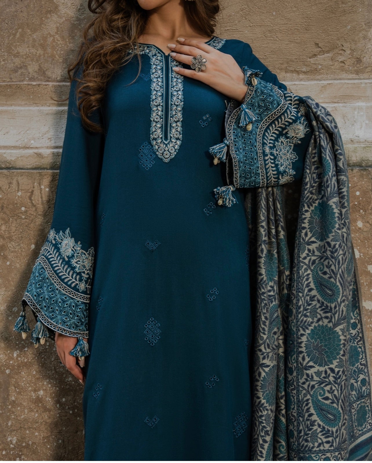 NF-8162 Izel Luxury Embroidered Winter Special-3PC