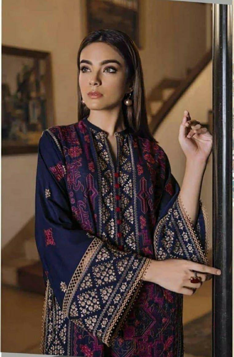 NF-415 Bareeze Luxury Partywear Embroidered Danak 2PC