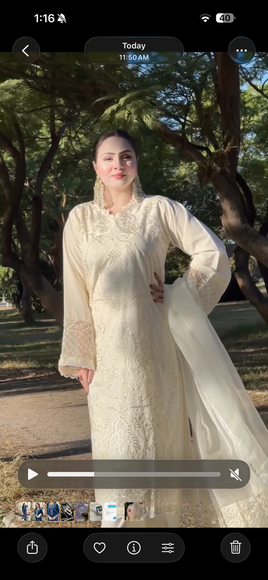 NF-810 Maria b Chickenkari Special with Ready to wear Dubata Lawn 3PC