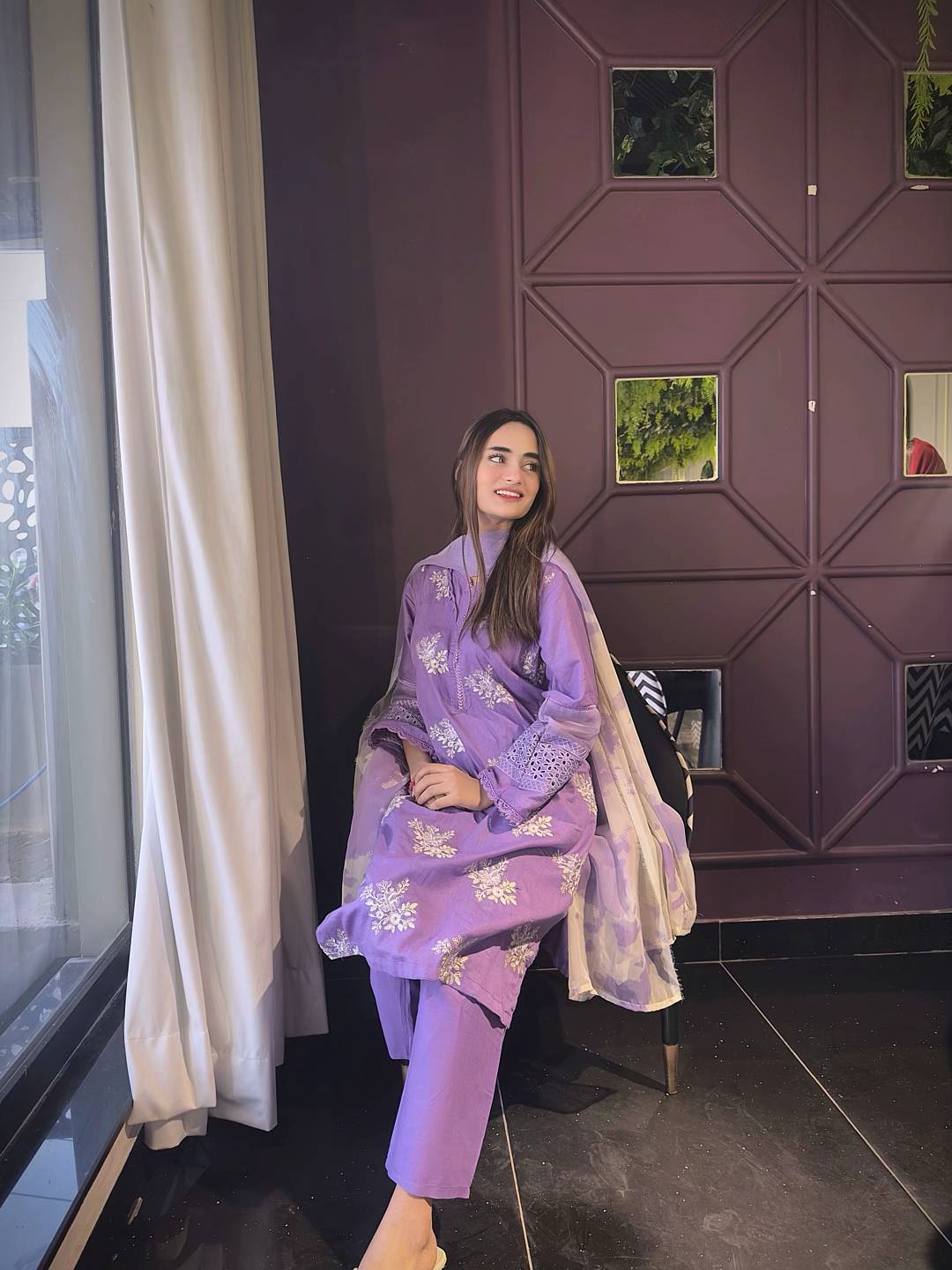 NF-5272 Hussain rehar Luxury Embroidered Lawn 3PC