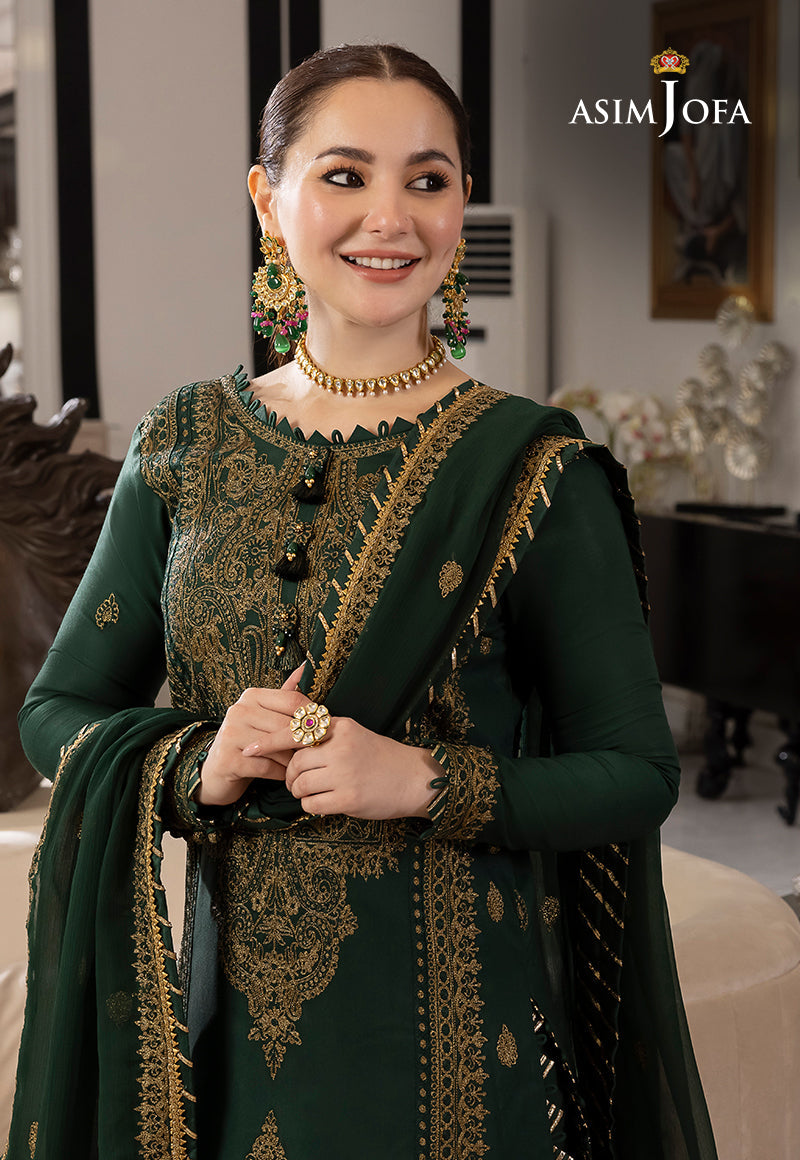 NF-9281 Asim jofa hit Code Embroidered Shawl 3PC