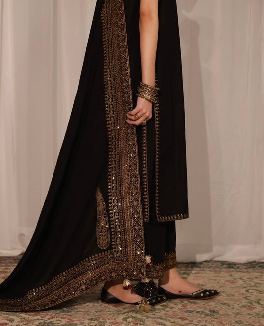 NF-819 Dyot Partywear Luxury Ready to Wear Shawl set 3PC