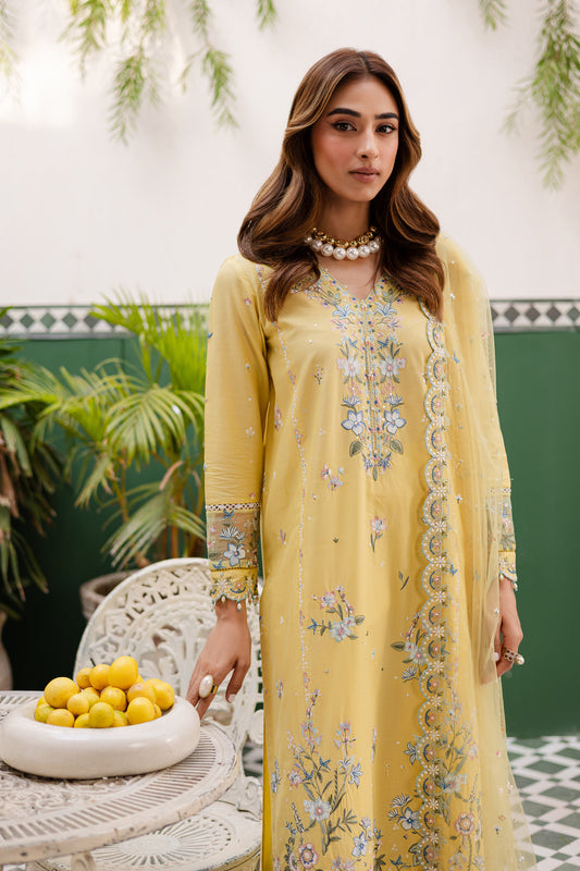 NF-856 Batik Luxury Embroidered Lawn with Ready to wear Dubata 3PC