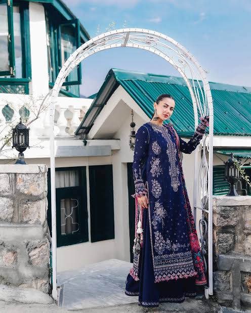 NF-261 Hussain Rehar Luxury Winter Special Marina Danak 3PC