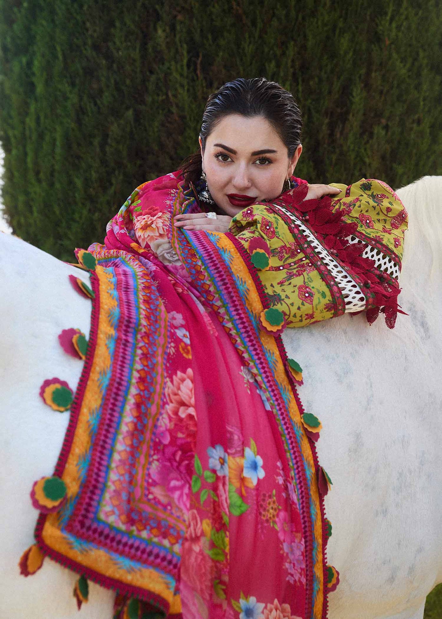 NF-328 Hussain Rehar Luxury Winter Collection 3PC