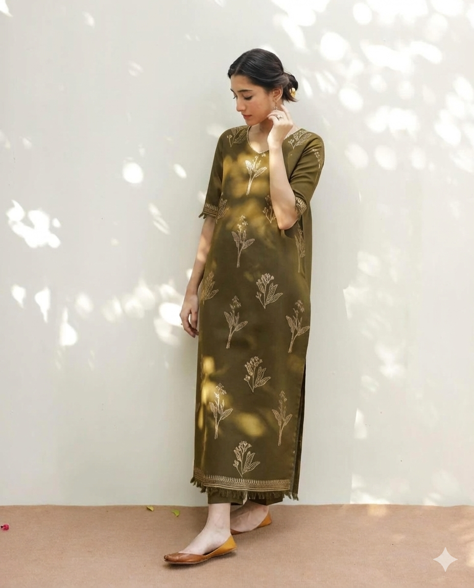 NF-1807 Mahrani Luxury Embroidered with Ready to Wear Dubata Lawn 3Pc