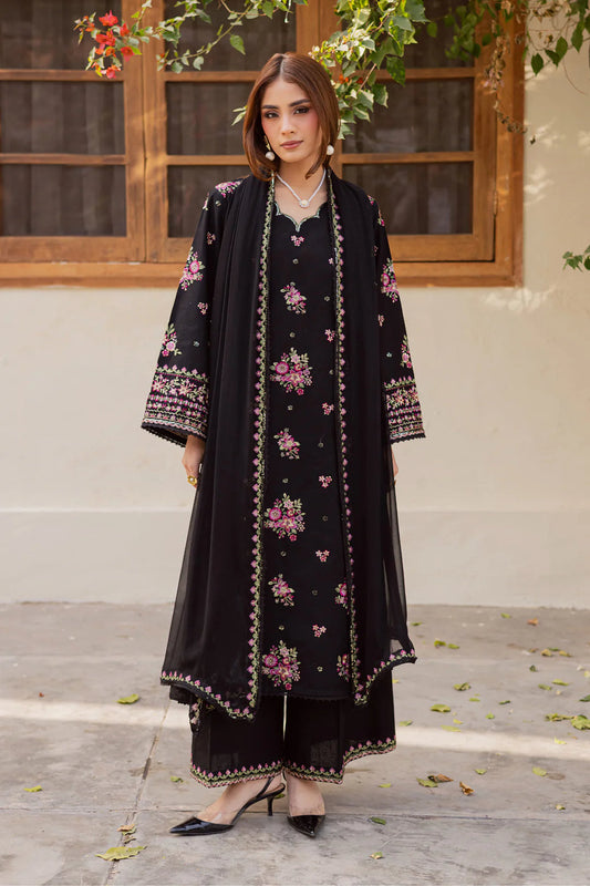 NF-819 Batik Most Demand Embroidered Lawn 3PC