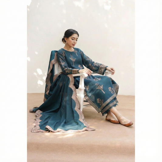 NF-1807 Mahrani Luxury with Ready to Wear Dubata Lawn 3PC