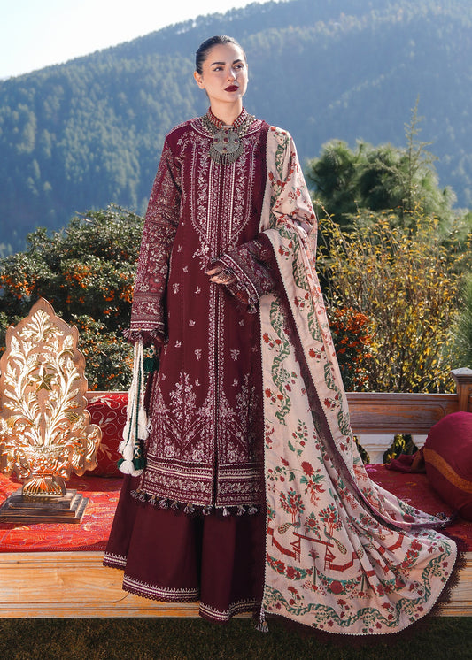 NF-262 Hussain Rehar Luxury Embroidered 3PC