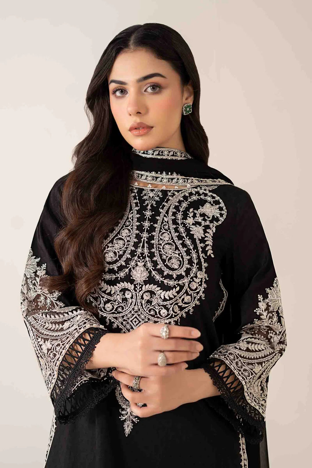NF-704 Maria B luxury Embroidered Danak Marina-2PC