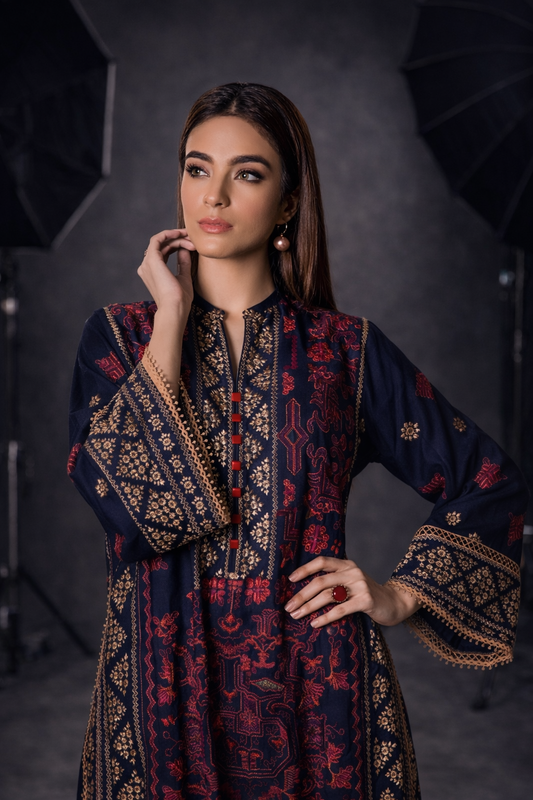 NF-415 Bareeze Luxury Partywear Embroidered Danak 2PC