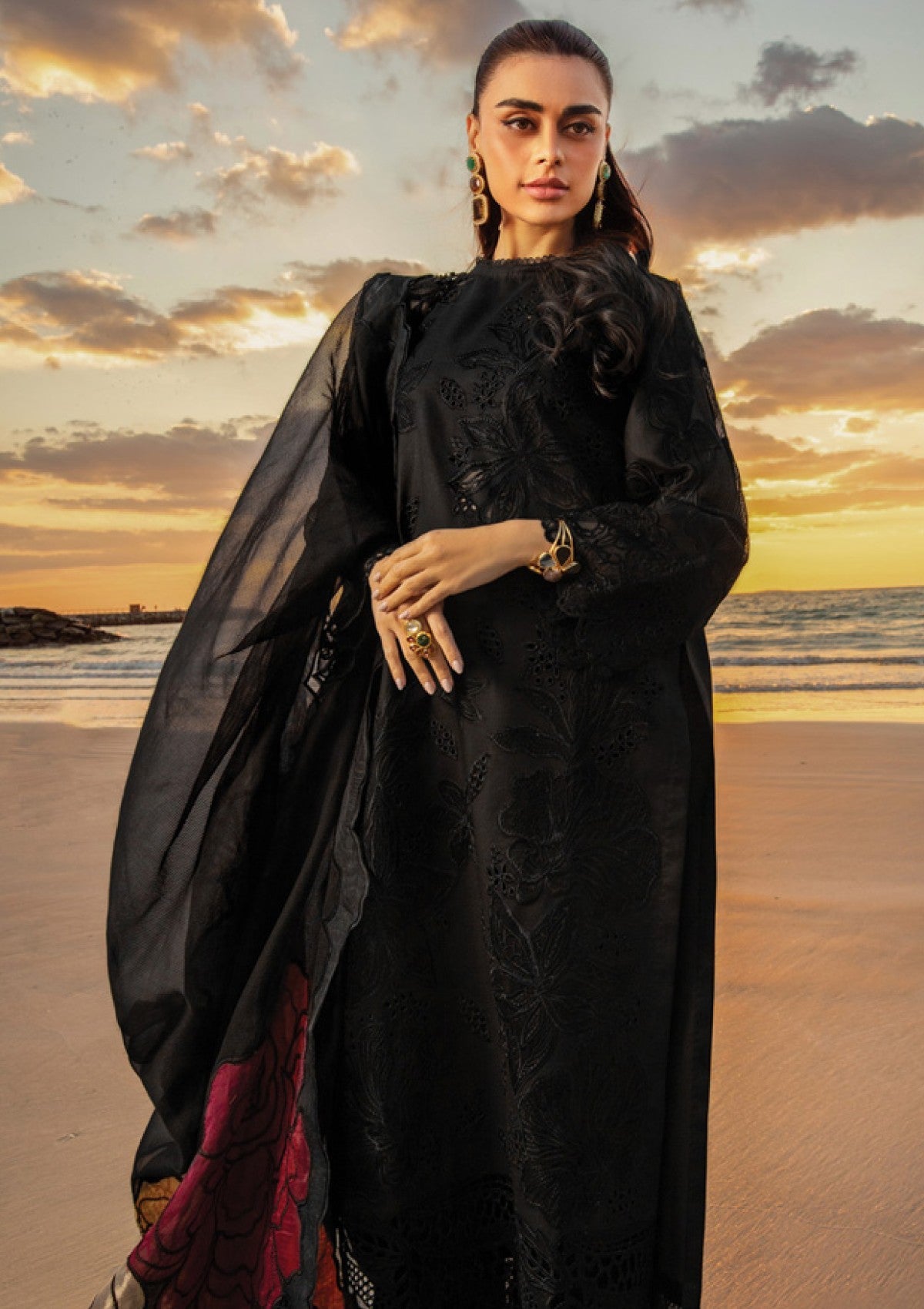 NF-349 RangRasiya Luxury Eid Special Ready to Wear Dubata Lawn 3PC