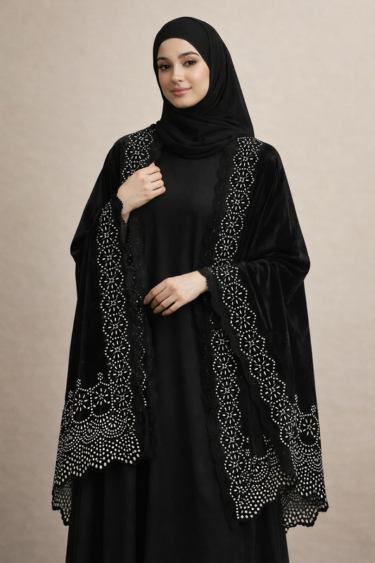 NF-51 Bareeze Lazercut Micro Velvet 9000 pound Shawl