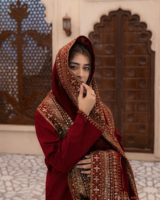 NF-1816 Dyot Luxury Embroidered Lawn 3PC