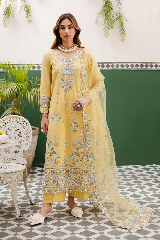 NF-856 Batik Luxury Embroidered Lawn with Ready to wear Dubata 3PC