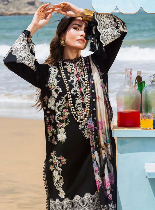 NF-526 Elaf Premium Luxury Embroidered Winter 3PC