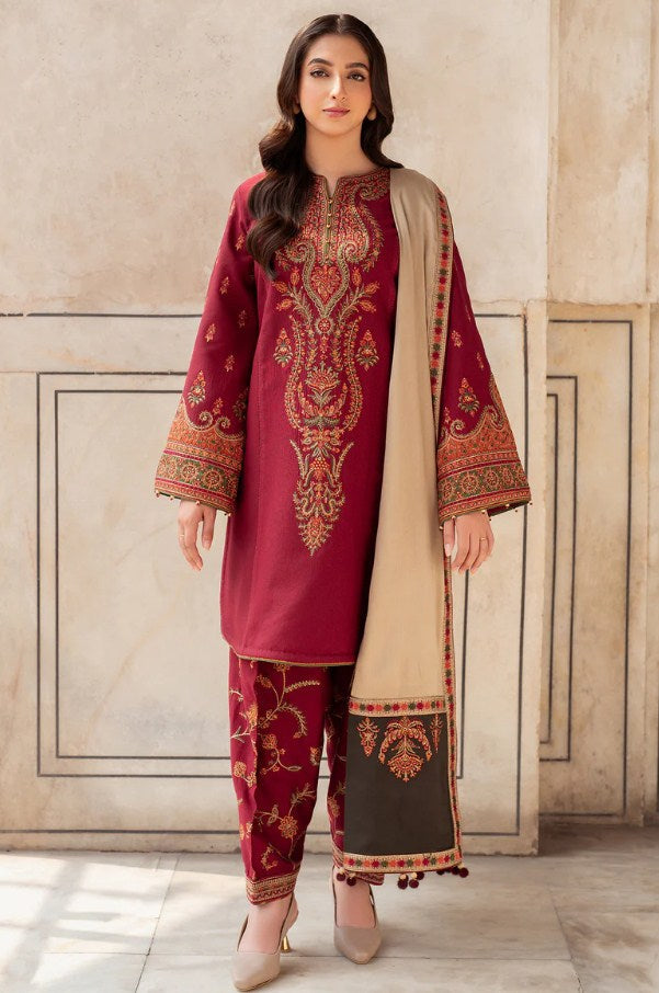 NF-804 Jazmin Luxury Embroidered Lawn 3PC