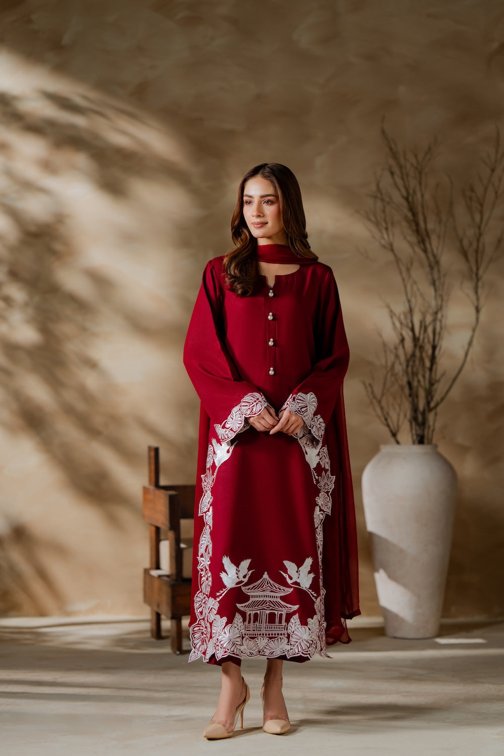 NF-732 Mirana Luxury EmbroideredDanak 2PC