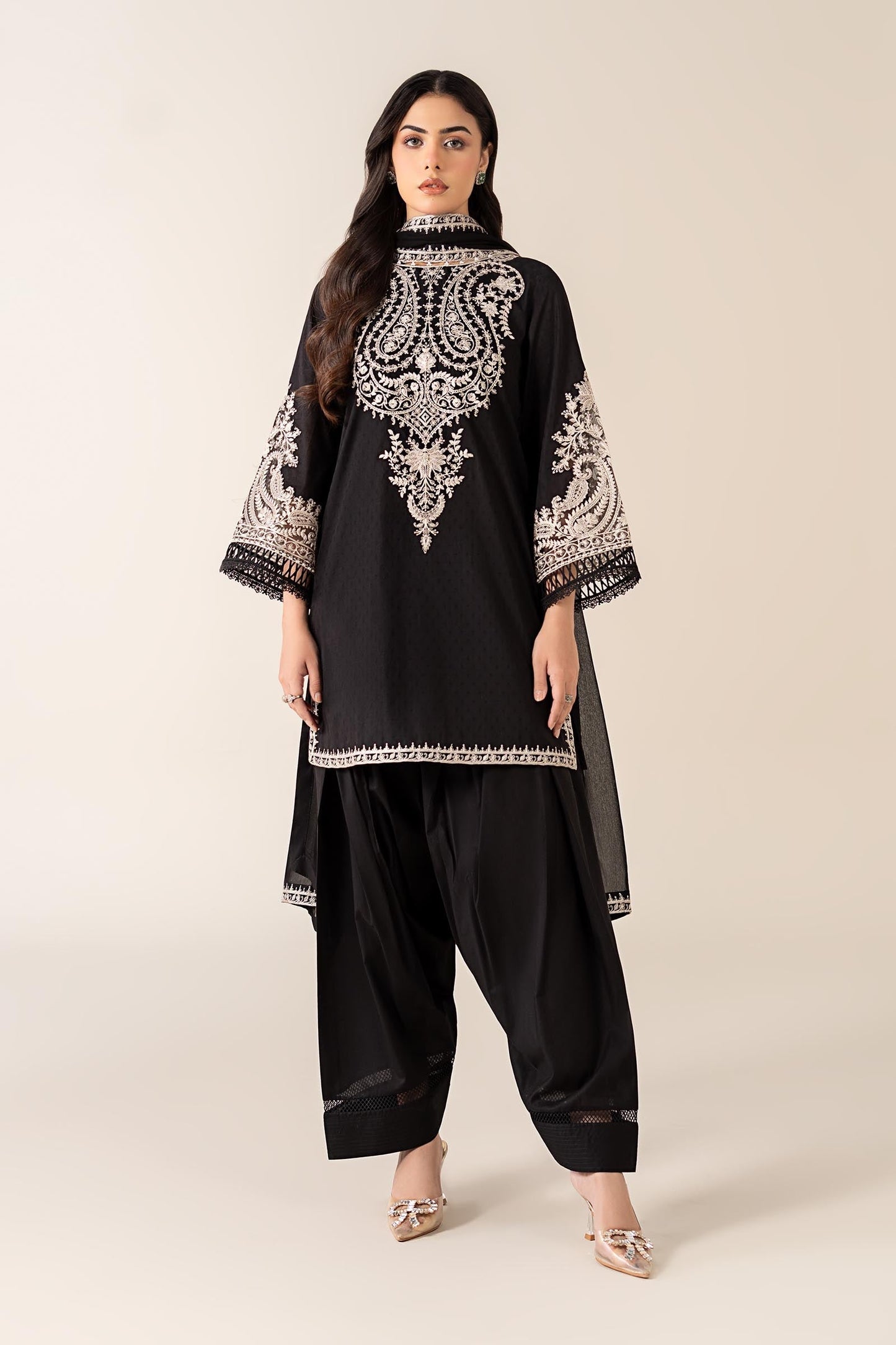NF-704 Maria B luxury Embroidered Danak Marina-2PC