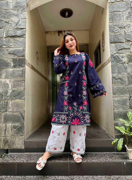 NF-1821 Urge Luxury Embroidered Lawn 2pC