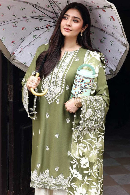 NF-5277 Cross Stitch Luxury Embroidered Danak 3PC