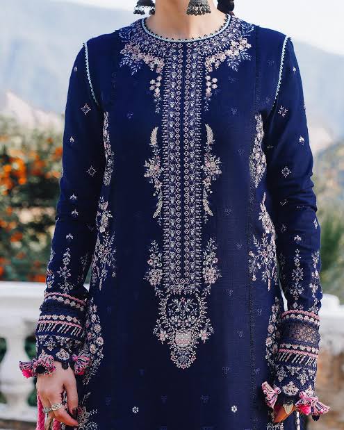NF-261 Hussain Rehar Luxury Winter Special Marina Danak 3PC