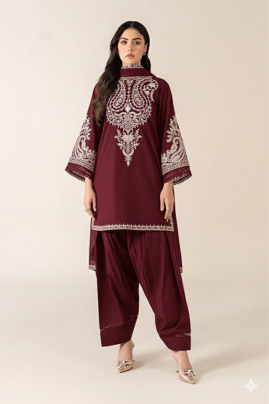 NF-525 Mbaiscs by Maria b Luxury Embroidered Danak 2pc