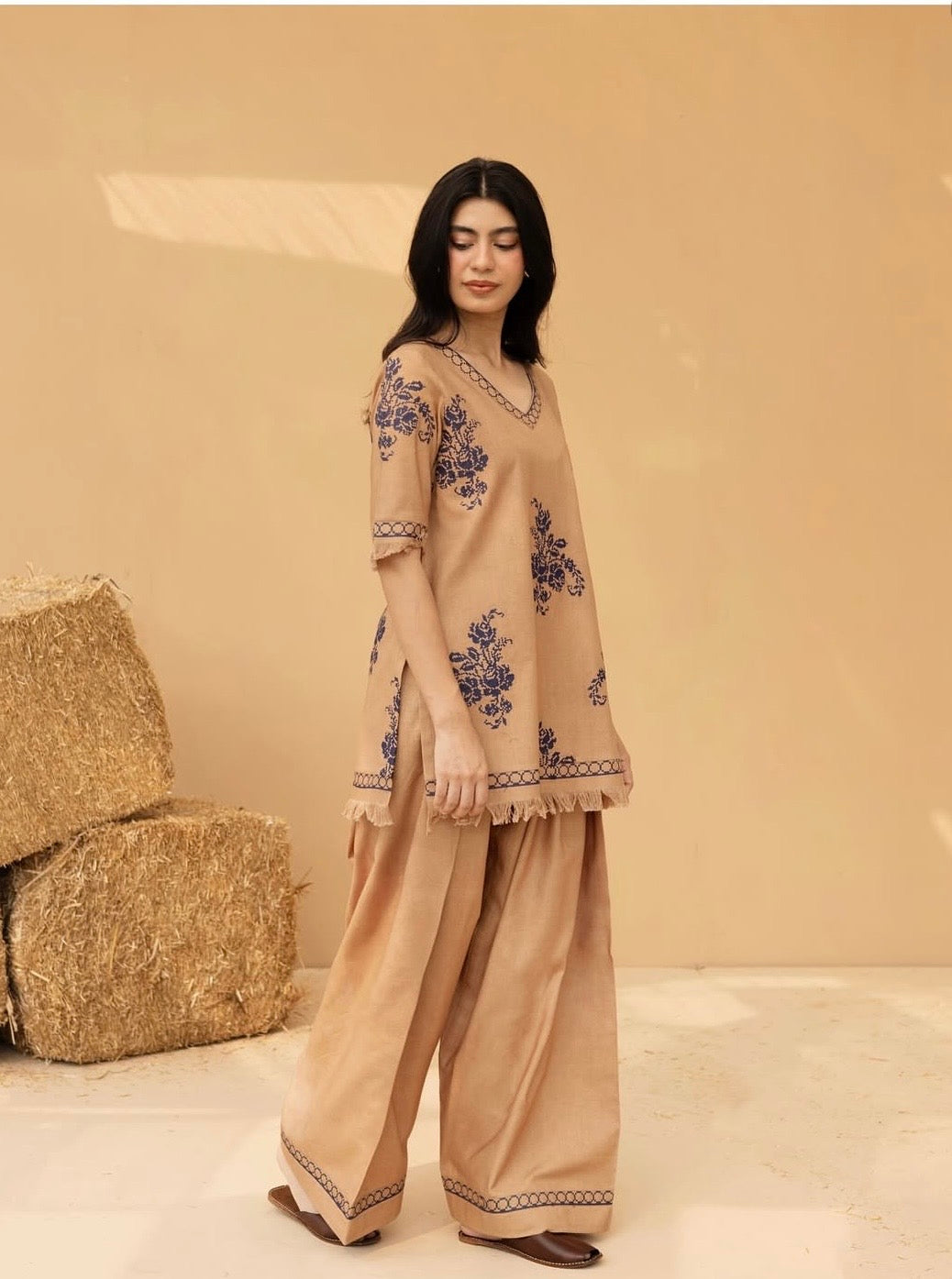 NF-798 Dyot by Mahira Khan Luxury Cross Stitch Marina 2PC