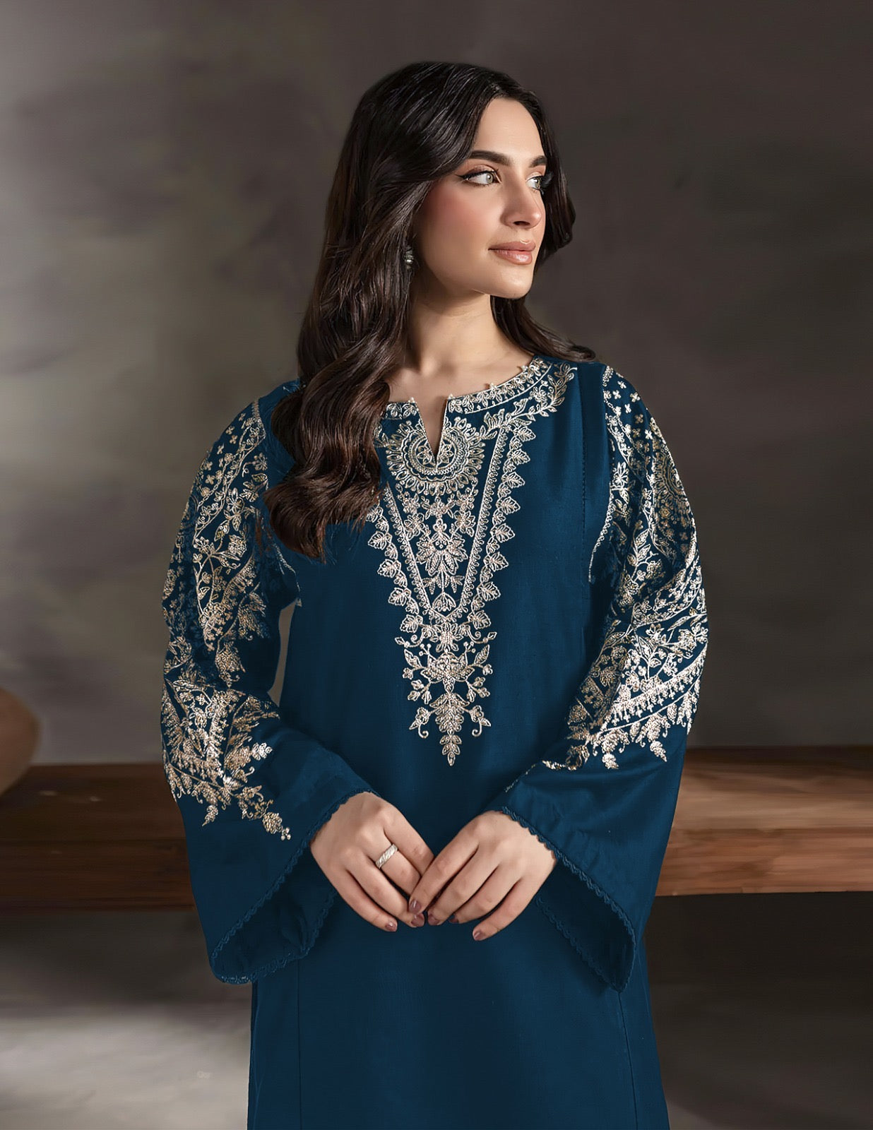 NF-751 Batik Party Wear Danak -2PC