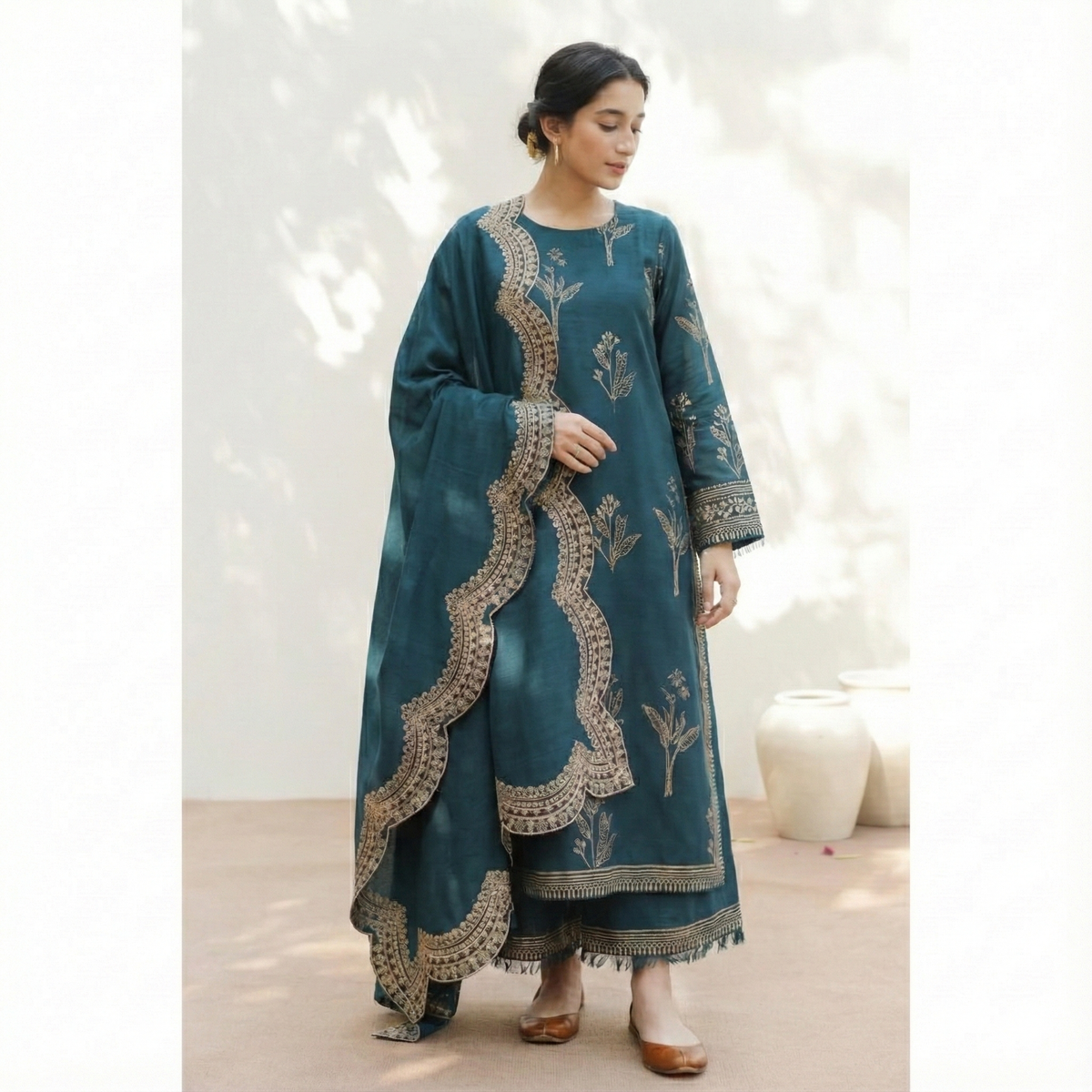 NF-1807 Mahrani Luxury with Ready to Wear Dubata Lawn 3PC