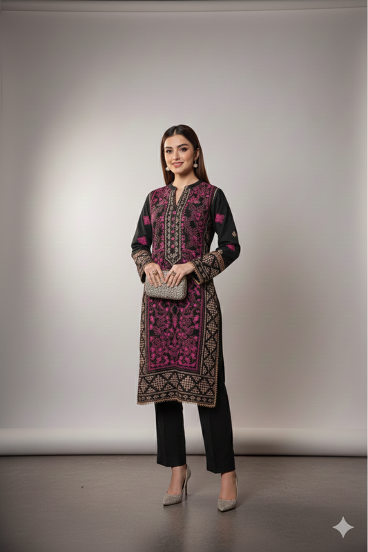 NF-516 Bareeze Luxury Embroidered Danak 2PC