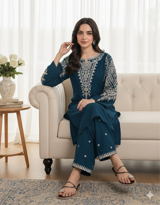 NF-751 Batik Party Wear Danak -2PC