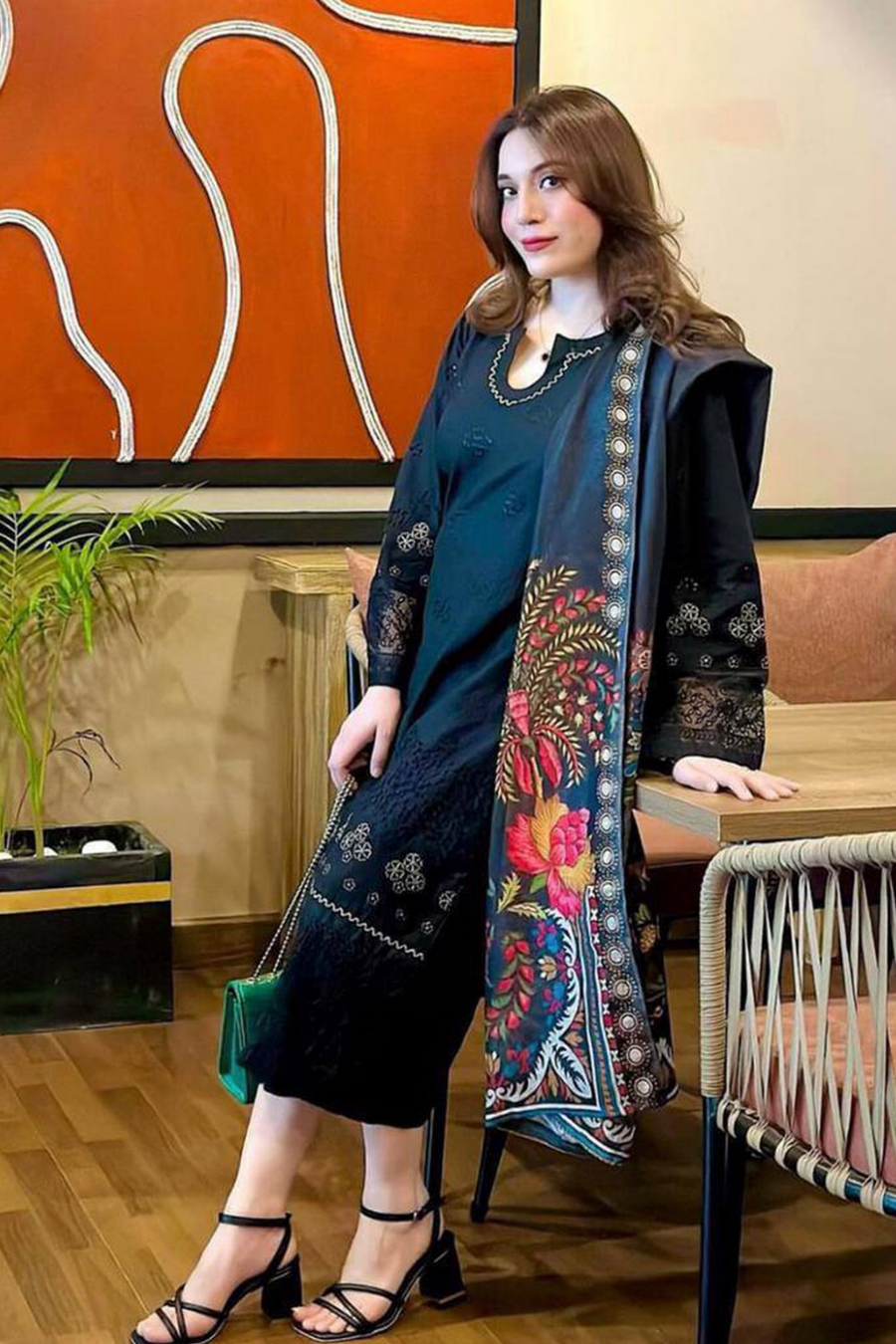 NF-5150 Jazmin Luxury Embroidered Danak Marina 3Pc