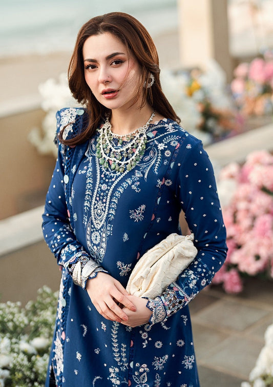 NF-6108 Qalamkar Luxury Embroidered Lawn 3PC