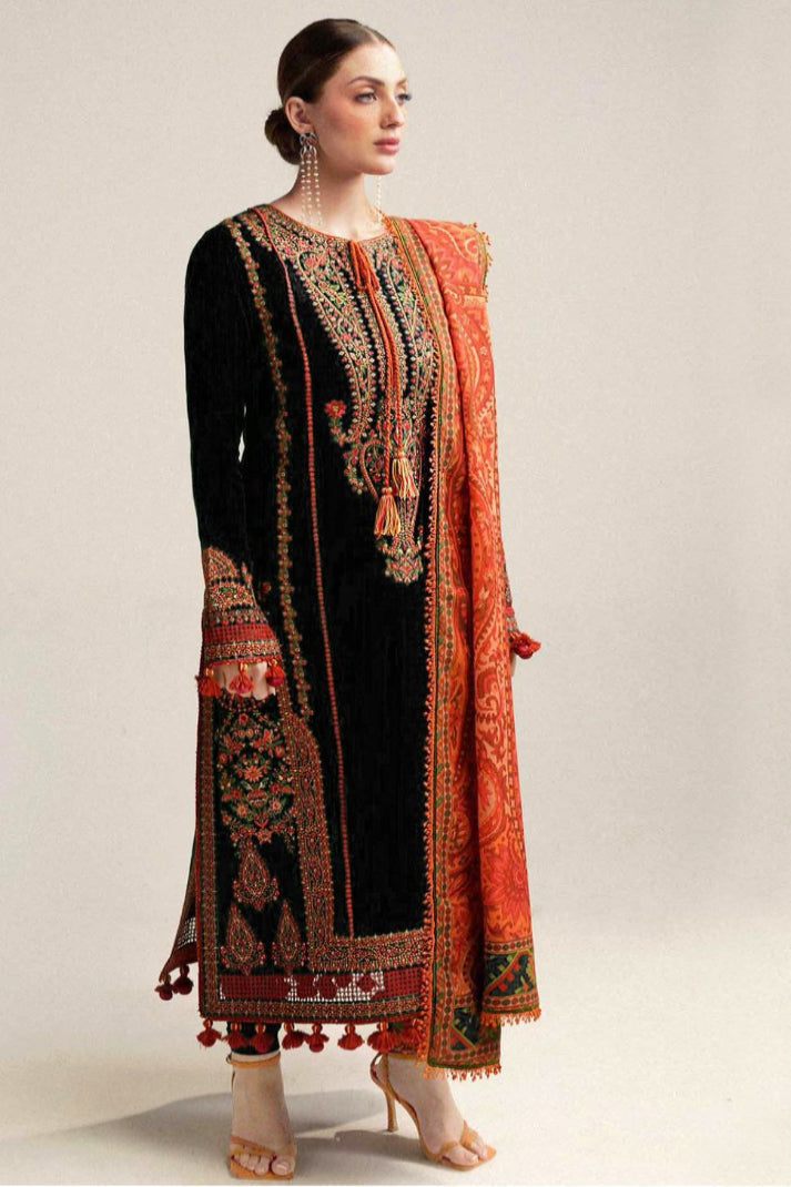 NF-323 Hussain Rehar Luxury Lawn 3Pc