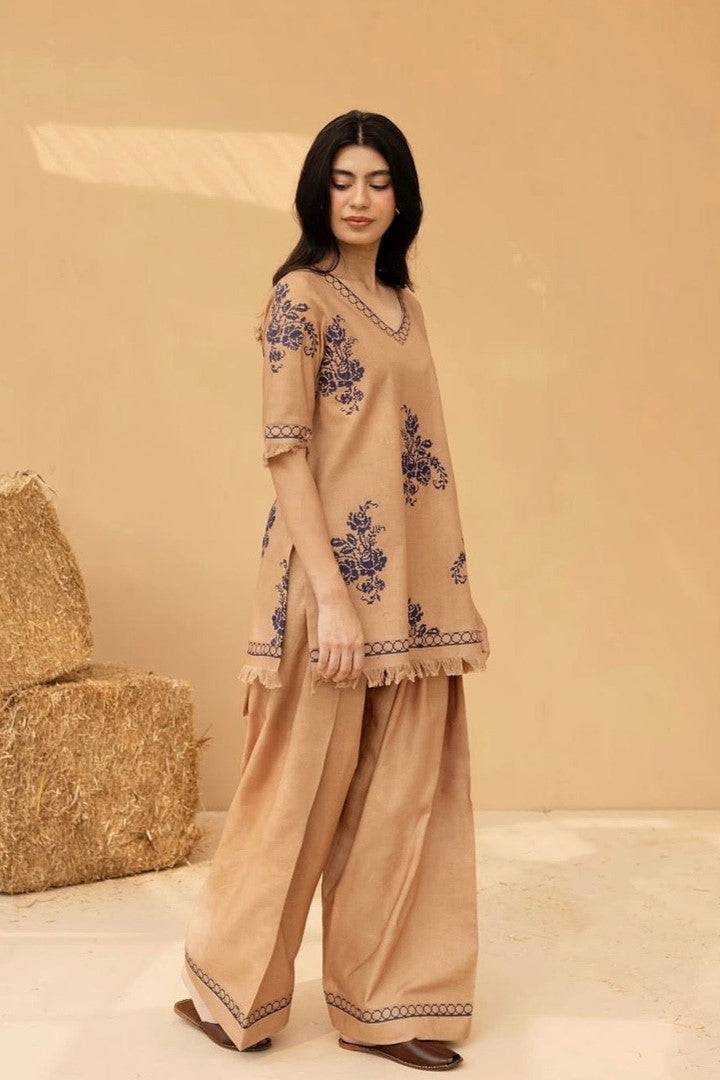 NF-798 Dyot by Mahira Khan Luxury Cross Stitch Marina 2PC