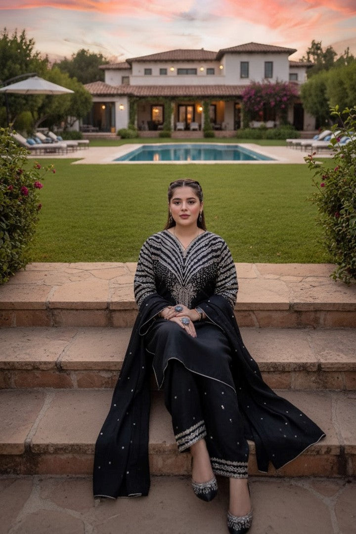 NF-4118 Jazmin by Uzwa Zia Luxury Embroidered Lawn 3PC