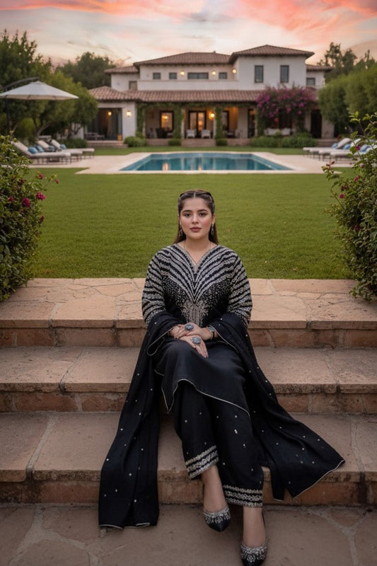 NF-4118 Jazmin by Uzwa Zia Luxury Embroidered Lawn 3PC