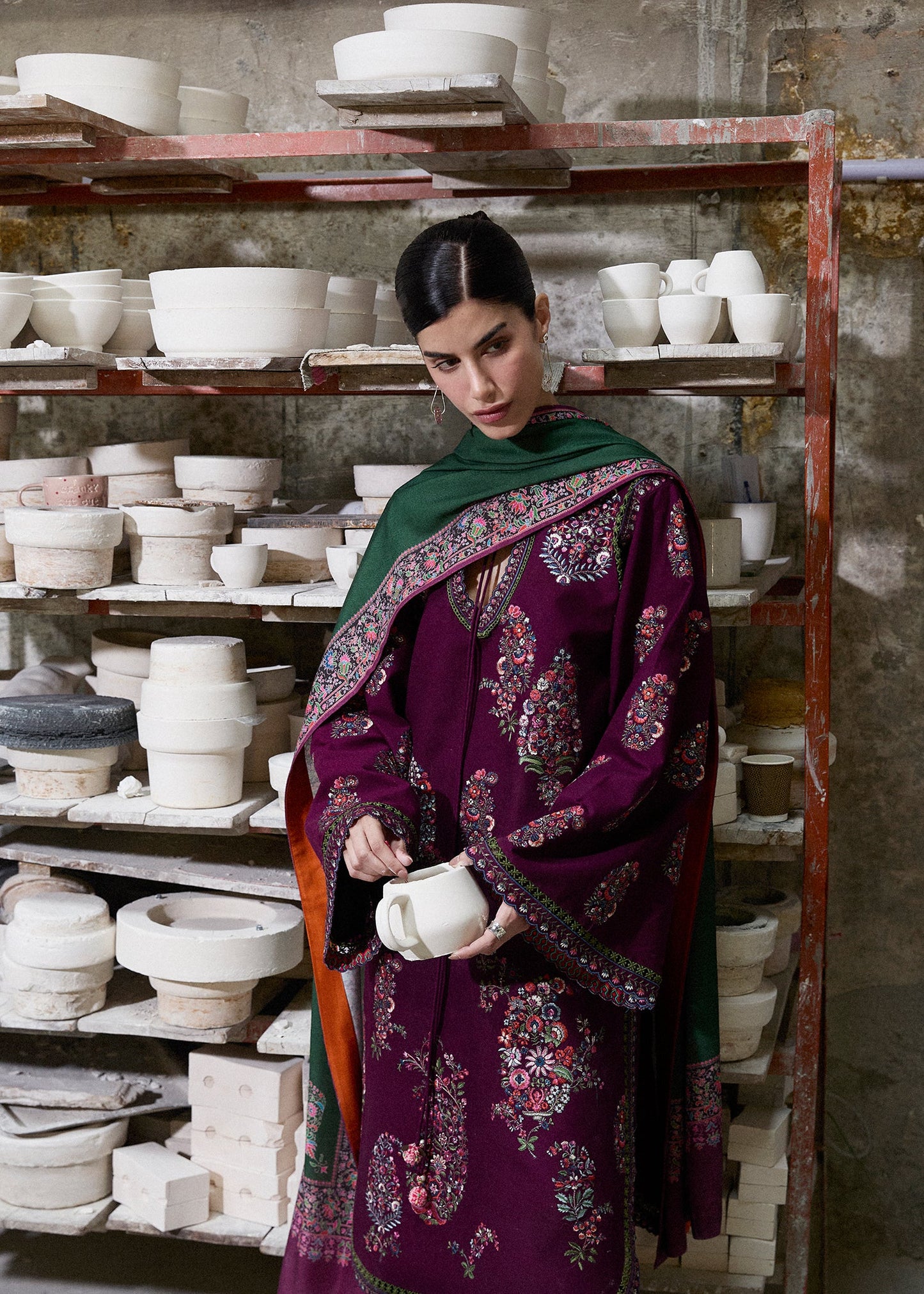 NF.1821 Hussain Rehar Luxury Embroidered Lawn 3PC