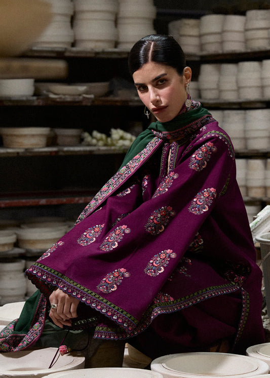 NF.1821 Hussain Rehar Luxury Embroidered Lawn 3PC